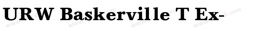 URW Baskerville T Ex字体转换